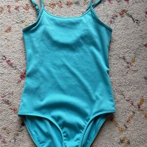 Abercrombie Kids Aqua Bodysuit Sz 11/12